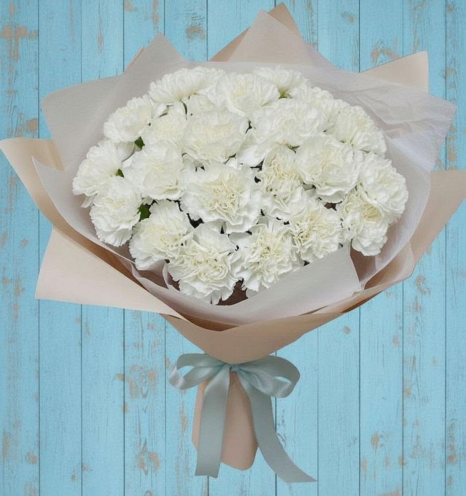 Букет цветов из: Гвоздики в Нефтегорске Краснодарского края