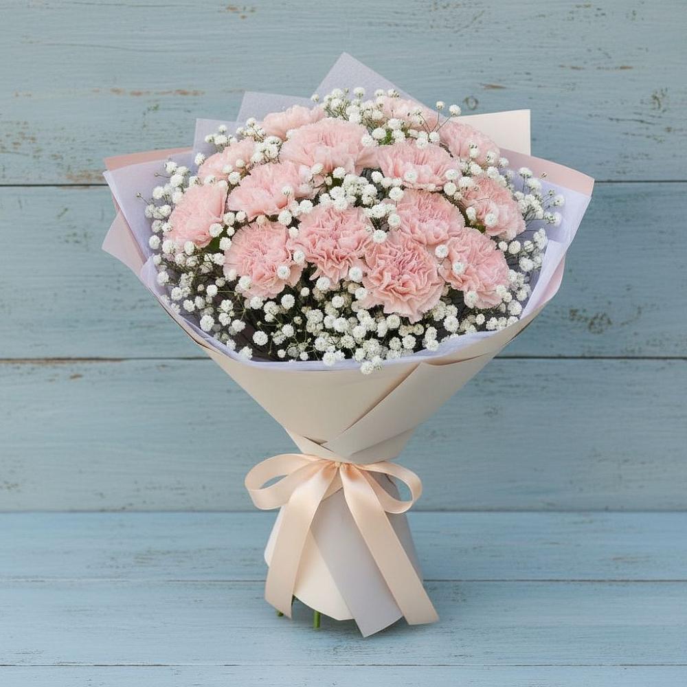 Букет цветов из: Гвоздики в Нефтегорске Краснодарского края