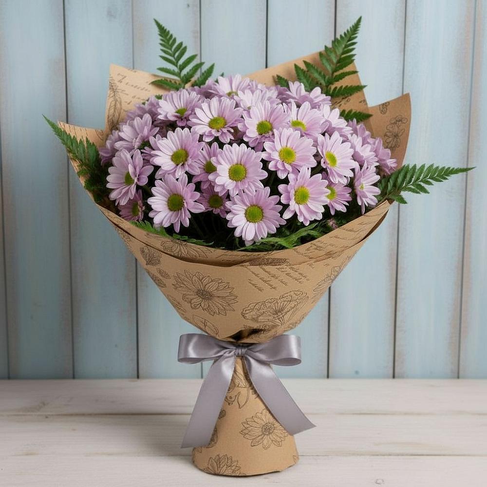 Букет цветов из: Хризантемы в Нефтегорске Краснодарского края