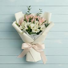 Букет цветов из:  Альстромерии в Нефтегорске Краснодарского края