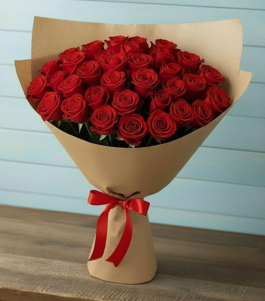 Букет Красные розы Милано в Нефтегорске Краснодарского края