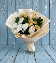 Букет цветов из:  Розы и Хризантемы в Нефтегорске Краснодарского края