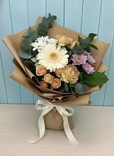 Букет цветов из:  Герберы и Хризантемы в Нефтегорске Краснодарского края