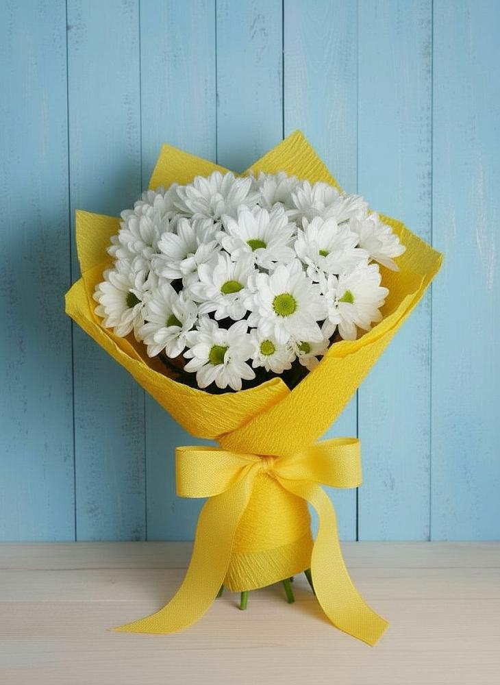 Букет цветов из: Хризантемы в Нефтегорске Краснодарского края