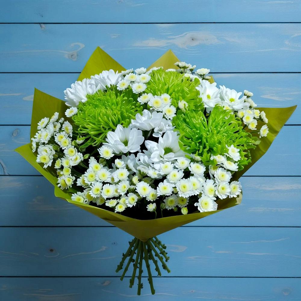 Букет цветов из: Хризантемы в Нефтегорске Краснодарского края