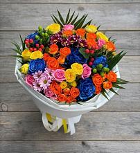 Букет цветов из:  Розы и Хризантемы в Нефтегорске Краснодарского края