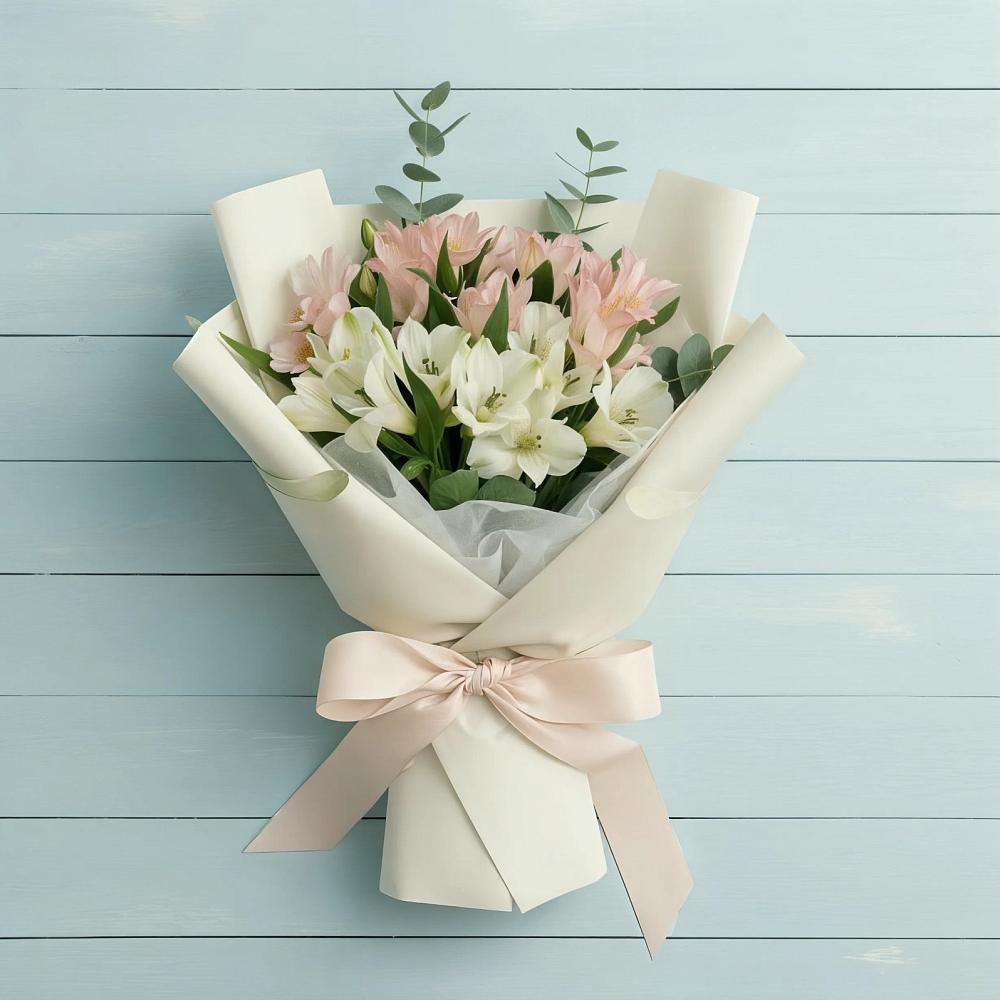 Букет цветов из: Альстромерии в Нефтегорске Краснодарского края