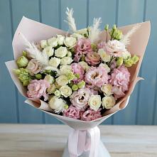 Букет цветов из:  Альстромерии и Розы в Нефтегорске Краснодарского края